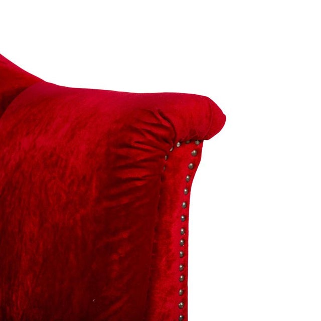 Textile Red Velvet Gaudi Chair from Bretz For Sale - Image 7 of 14