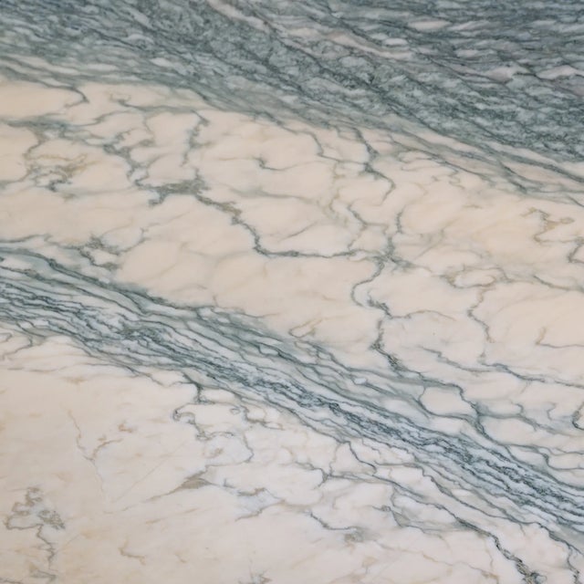 Green Mid 20th Century Eye-Shaped Marble Coffee Table For Sale - Image 8 of 10