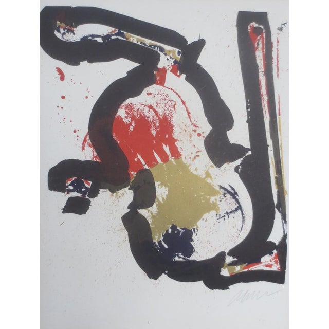 Mid-Century Modern Arman, Golden Violin, Verse, Lithograph For Sale - Image 3 of 3