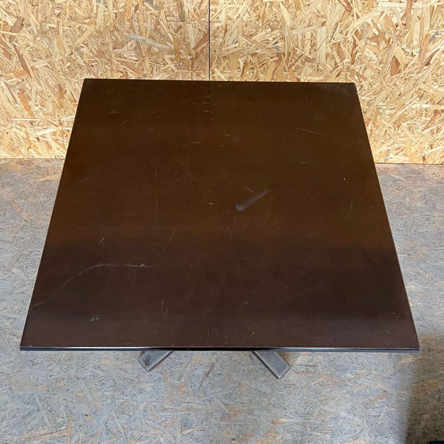 1980’s Heavy Weight Bentwood Square Café Table. Classic heavy duty bentwood dining table from an Eastern European...