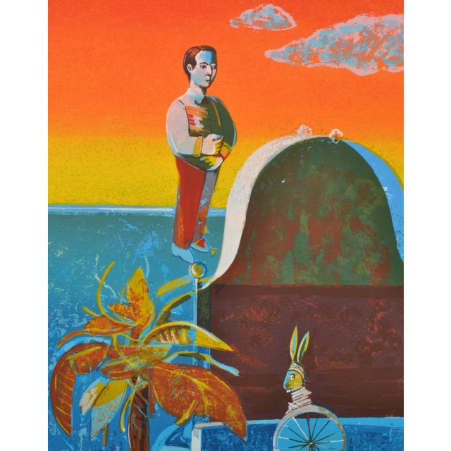 Italian Luigi Rincicotti, I Dodici Mesi, August Lithograph For Sale - Image 3 of 3