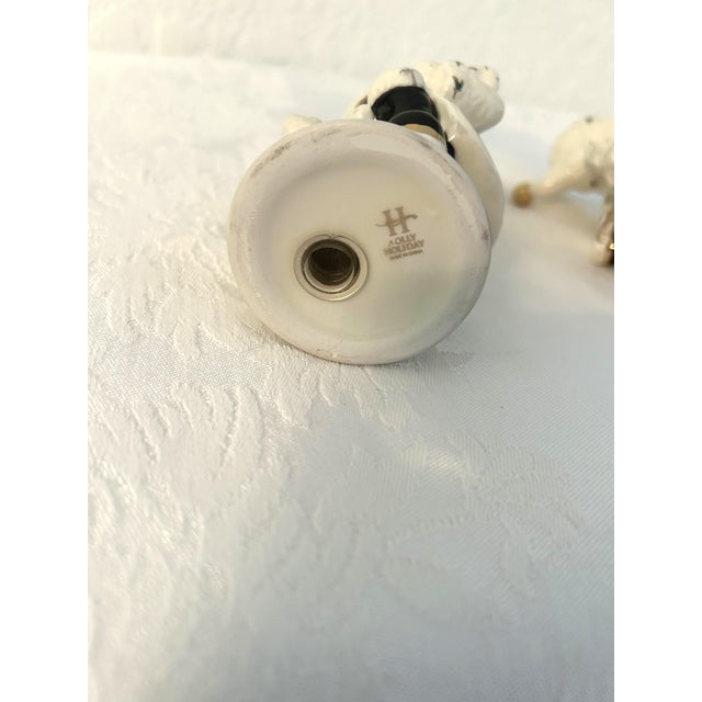1990s Vintage Black & White Holiday Santa Salt & Pepper Shakers, a Pair For Sale - Image 5 of 5