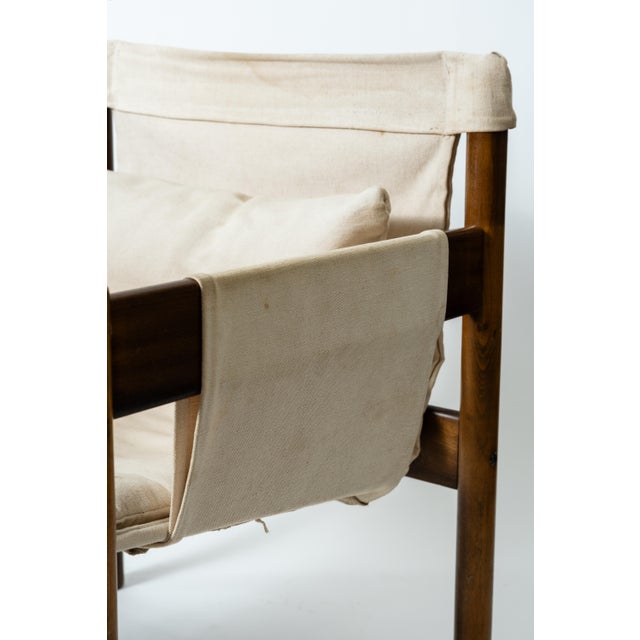 Ikea Vintage Frej Linen Armchair by Christer Blomquist for Ikea, 1970s For Sale - Image 4 of 5