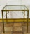 Mid 20th Century Vintage Mid-Century ‘Mastercraft Style’ Brass and Glass Side Table For Sale - Image 5 of 11