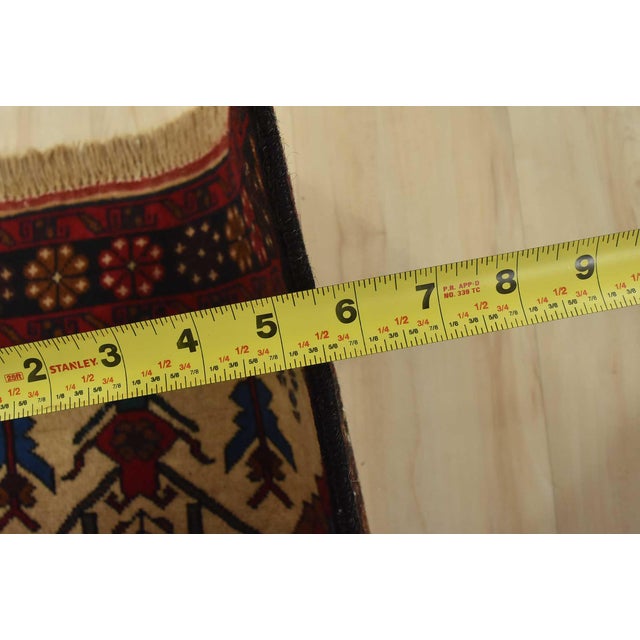 Beige Baloch Rug 2’9” X 4’11” Beige Wool Vintage Tribal Hand-Knotted Oriental Carpet For Sale - Image 8 of 10