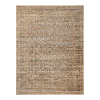 Amber Lewis x Loloi Molly Gold / Blue 2'-3" x 3'-10" Accent Rug For Sale