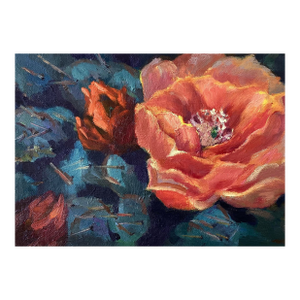 Original Fine Art Painting - Cactus Flower