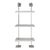 Marais 3-Tier White & Nickel Shelf 24"W For Sale