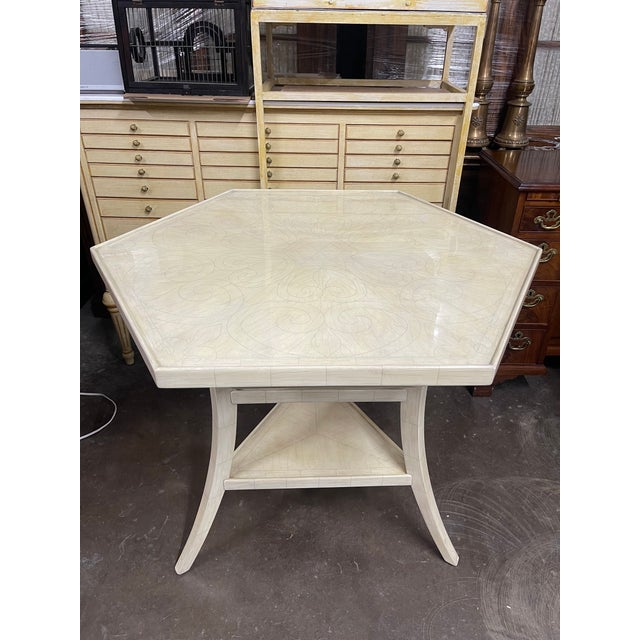 Dennis & Leen Lambert Hexagonal Side Tables—A Pair For Sale - Image 12 of 12