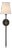 Bryant 27" Cordless Tail Sconce in Bronze and Hand-Rubbed Antique Brass with Linen Shade Designer: Thomas O'Brien Finish:...