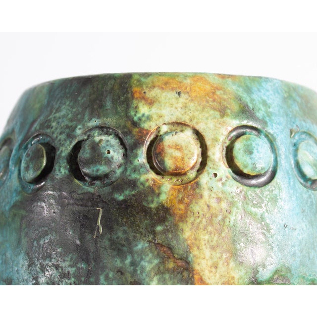 Ceramic Alvino Bagni Italian Sea Garden Ceramic Vase For Sale - Image 7 of 7