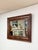 This vintage mirror showcases the distinctive "tiger oak" grain pattern, prized for its bold, striped figuring that gives...