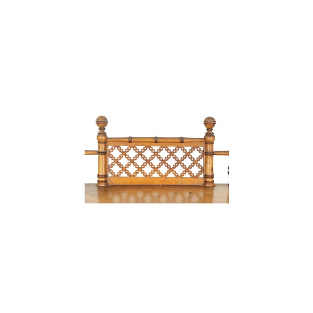 Late 19th Century Paine Furniture Co. Faux Bamboo Birdseye Maple Wellington Chest For Sale - Image 13 of 16