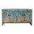 Distressed Aqua Turquoise Blue Small Low Tv Stand Console Cabinet For Sale