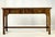 Chippendale Late 20th Century Traditional Walnut & Burl Wood Serpentine Console Table For Sale - Image 3 of 15