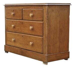 Antique Victorian Pine Chest of Drawers, 1800s