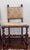 Late 19th Century Pair (2) Carved Oak Lion Heads Twisted Legs Modern Upholstery English Jacobean Revival Side Chairs For Sale - Image 4 of 12