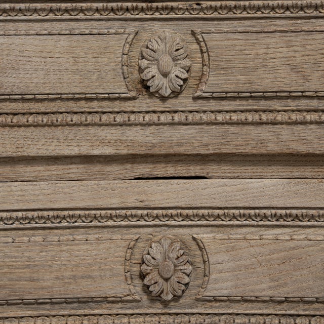 French 19th Century Louis XV Oak Chest of Drawers For Sale - Image 3 of 18