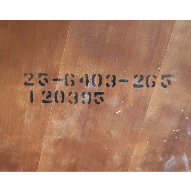 Vintage Cherry Neoclassical Biedermeier Style Dining Table +2 Leaves Ethan Allen For Sale - Image 18 of 18