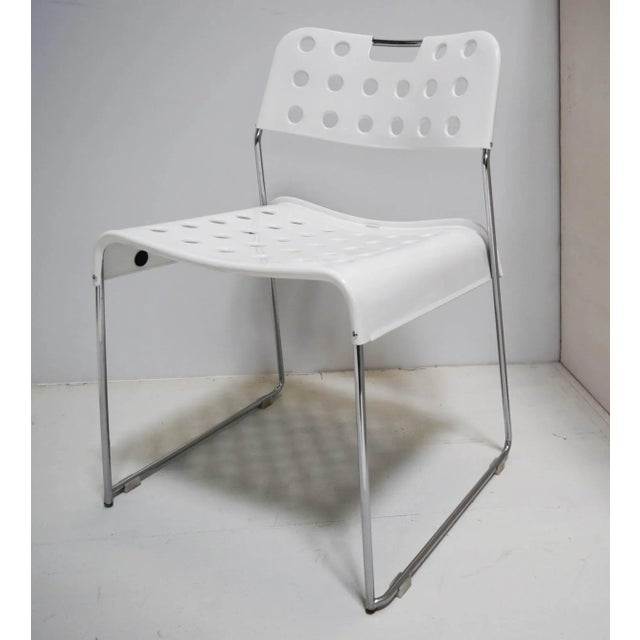 Metal Model Omkstack Steel Chair by Rodney Kinsman for Bieffeplast, Italy, 1970s For Sale - Image 7 of 7