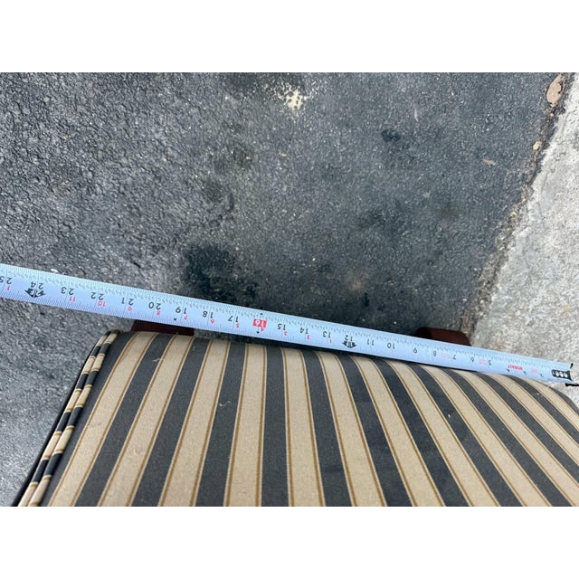 Antique American Empire Style Flame Mahogany Upholstery Sofa For Sale - Image 9 of 10