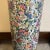 Vintage Pink and Gold Multicolor Chinoiserie Porcelain Umbrella Stand For Sale In Miami - Image 6 of 12