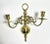 1990s Vintage Brass Double-Arm Wall Candle Sconces – Pair For Sale - Image 5 of 9