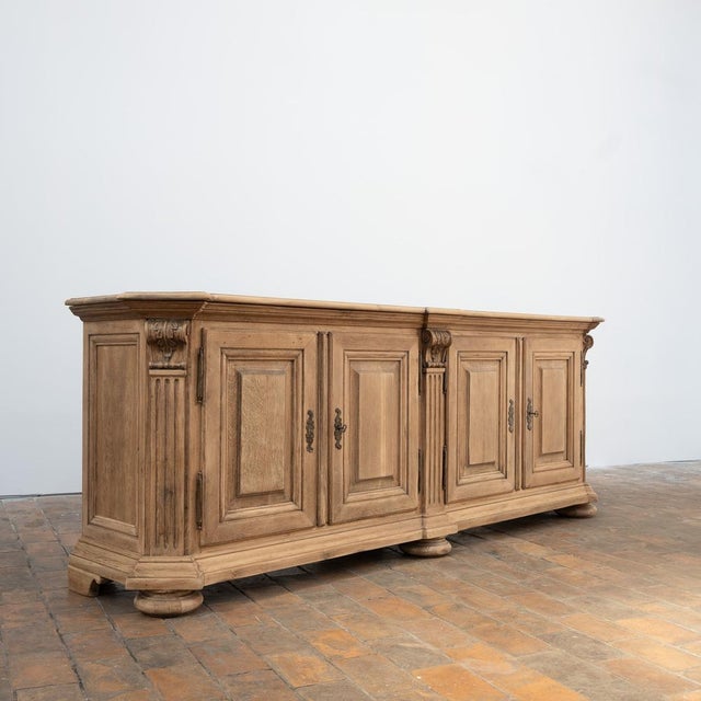 Large Vintage Oak Sideboard, 1950 For Sale - Image 13 of 13