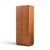 Mid-Century Modern Directional Mid Century Walnut and Chrome Armoire Dresser For Sale - Image 3 of 10