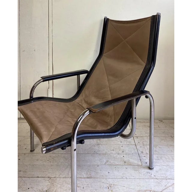 Black Swiss Lounge Chair by Hans Eichenberger for Strases, 1970s For Sale - Image 8 of 18