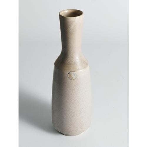 Scandinavian Modern Stoneware Vase by Ewald Dahlskog for Bo Fajans, 1940s For Sale - Image 6 of 16