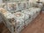 English Vintage Baker Furniture 3-Seat Linen Floral Roll Arm Sofa With Skirt For Sale - Image 3 of 10