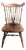 Vintage Temple Stuart Maple Brace Back Windsor Chair Fiddleback For Sale