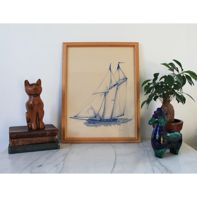 Mid-Century Hand-Carved Solid Wood Vintage Cat Sculpture For Sale - Image 10 of 10