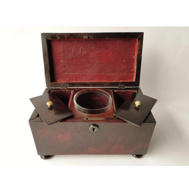 Early 19th Century 19th Century Mahogany Tea Caddy For Sale - Image 5 of 5