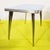 Rectangular Blue Laminate Table with Metal Legs For Sale - Image 10 of 11