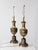 Mid-Century Modern Vintage Brass Urn Table Lamps Pair For Sale - Image 3 of 12