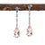 2020s Morganite & Aquamarine Earrings With Earth Mined Diamonds in Solid 14k Gold- Set of 2 For Sale - Image 5 of 7