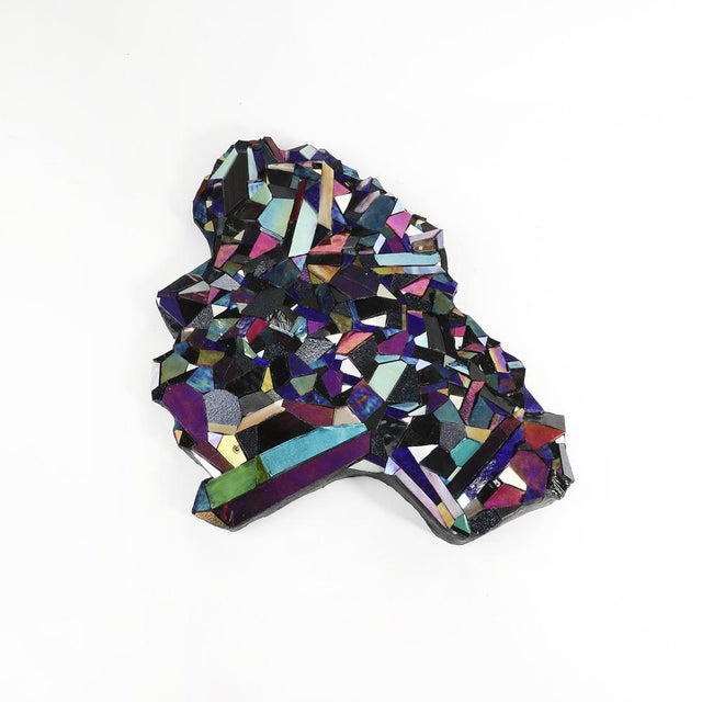 Cluster #2, part of the Geophilia Collection, is a stained glass, mosaic treasure. This gem has been handmade by Mallorca-...