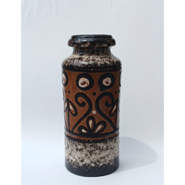 Fat Lava Ceramic Vase from Scheurich, 1960s, in Very Good conditions. Designed 1960 to 1969