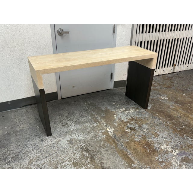 2020s Modern Bespoke Waterfall Console Table For Sale - Image 5 of 12