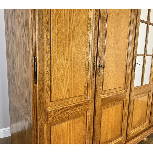 Vintage French Style Wardrobe in Oak For Sale - Image 5 of 10