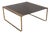Vintage Italian Brass and Glass Coffee Table, 1960s For Sale