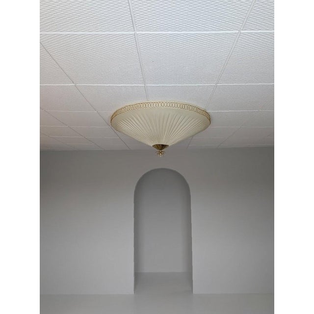 Large Vintage Fush Mount in style of Paavo Tynell, 1950s For Sale - Image 11 of 18