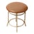 Vintage Bamboo-Style Metal Stool For Sale
