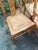 Antique Quarter-Sawn Oak Dining Chairs With Embossed Leather Seats - Set of 4 For Sale - Image 4 of 12