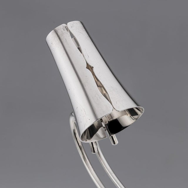 Silver Antique American Art Deco Silver Wine Bottle Holder from Cartier, 1920 For Sale - Image 8 of 14