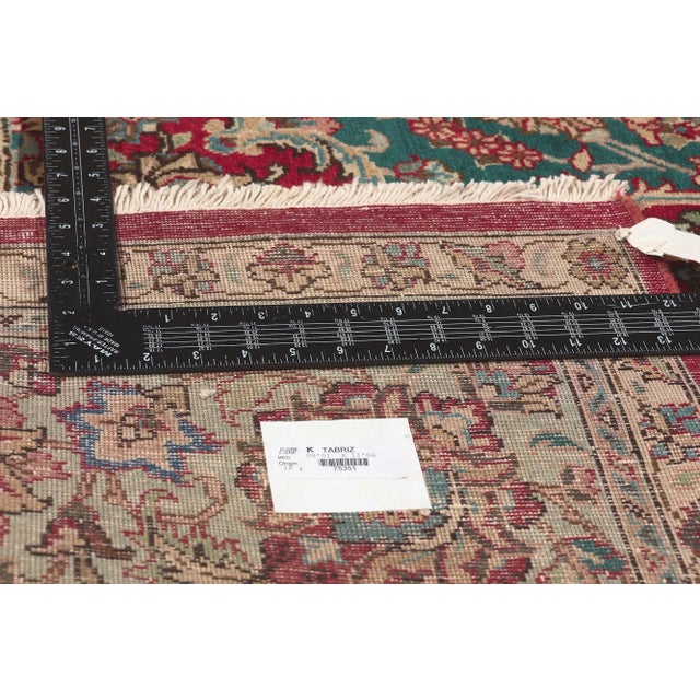 Late 20th Century Vintage Persian Tabriz Rug - 08'01 x 11'06 For Sale In Dallas - Image 6 of 9