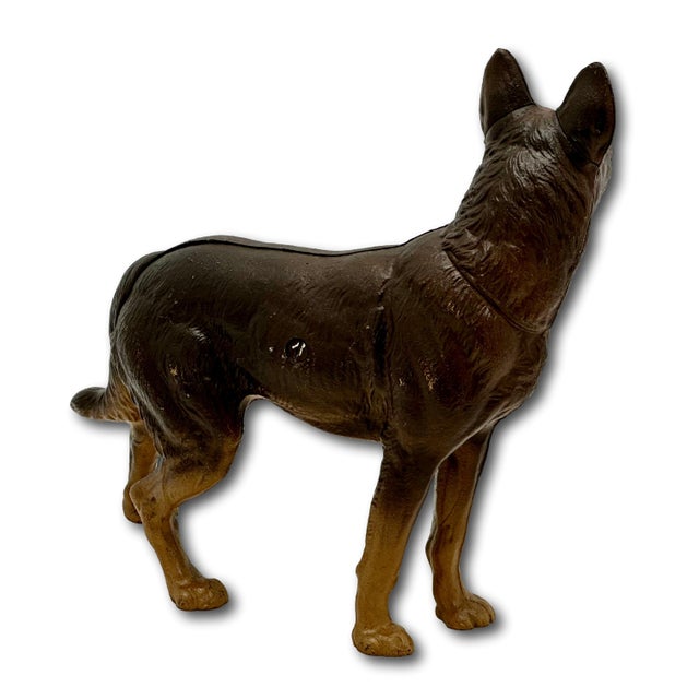 Excellent Vintage Hubley Manufacturing Co Usa Cast Iron German Shepherd Dog Doorstop - Circa 1930s For Sale - Image 15 of 18