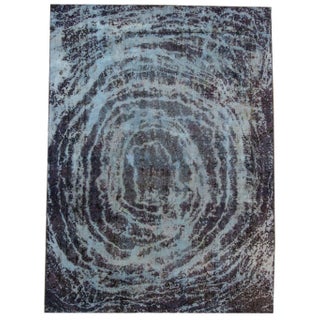 Early 20th Century Vintage Overdyed Rug For Sale
